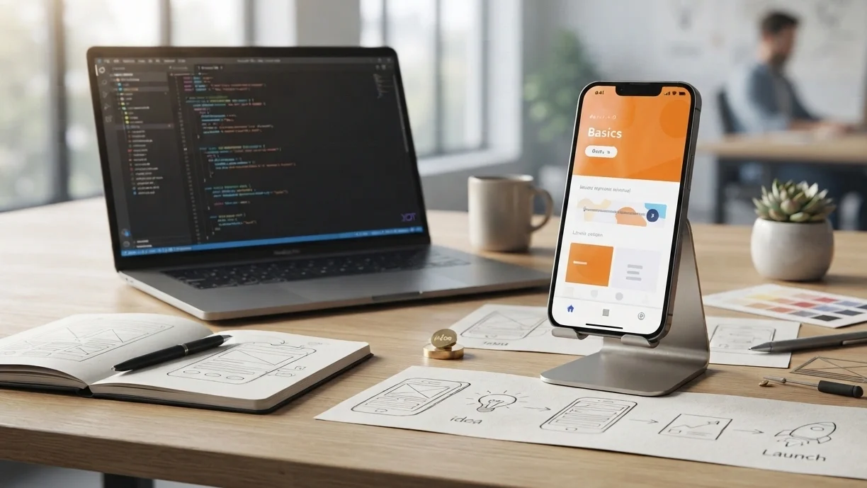 Mobile app development process from planning to deployment